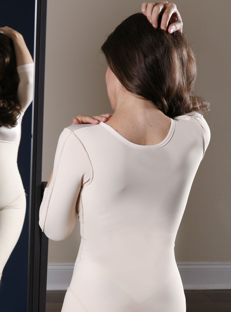 SC-260 Sculptures Above the Knee Body Shaper with Sleeves