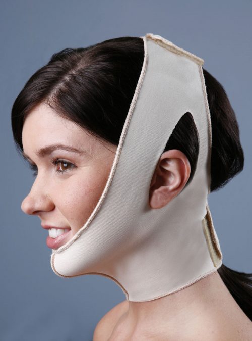 T-118H High Compression Two Strap Neck & Facial Support